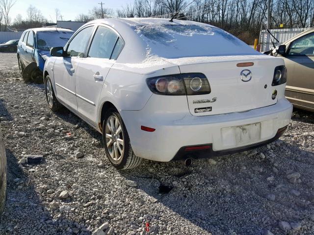 JM1BK32F371761969 - 2007 MAZDA 3 I WHITE photo 3