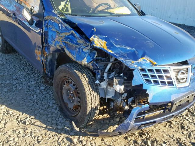 JN8AS58V58W107134 - 2008 NISSAN ROGUE S BLUE photo 10