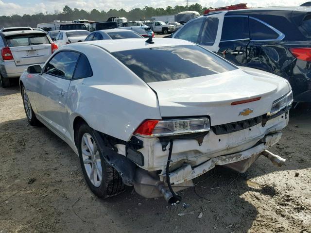 2G1FA1E30E9223841 - 2014 CHEVROLET CAMARO LS WHITE photo 3