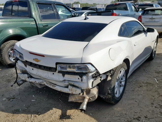 2G1FA1E30E9223841 - 2014 CHEVROLET CAMARO LS WHITE photo 4