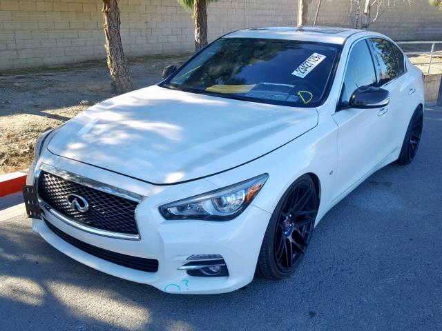 JN1BV7AP2FM351785 - 2015 INFINITI Q50 BASE WHITE photo 2