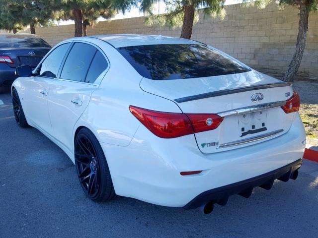 JN1BV7AP2FM351785 - 2015 INFINITI Q50 BASE WHITE photo 3