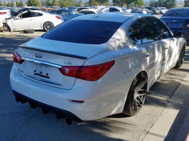 JN1BV7AP2FM351785 - 2015 INFINITI Q50 BASE WHITE photo 4