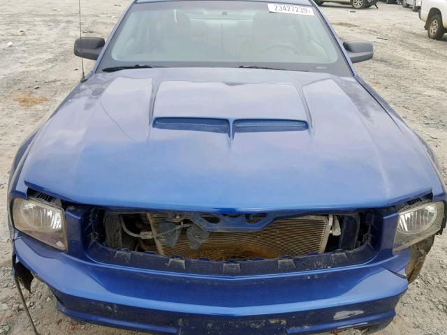1ZVFT80N475212356 - 2007 FORD MUSTANG BLUE photo 7