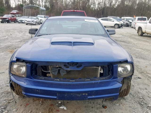 1ZVFT80N475212356 - 2007 FORD MUSTANG BLUE photo 9