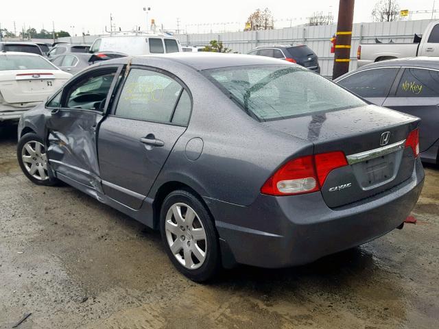 19XFA1F52AE036863 - 2010 HONDA CIVIC LX GRAY photo 3