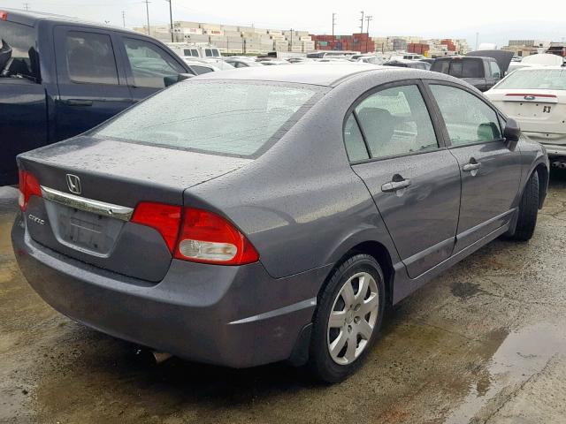 19XFA1F52AE036863 - 2010 HONDA CIVIC LX GRAY photo 4