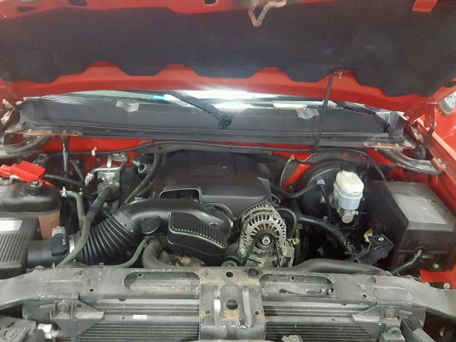 1GCSKTE30AZ153868 - 2010 CHEVROLET SILVERADO RED photo 7