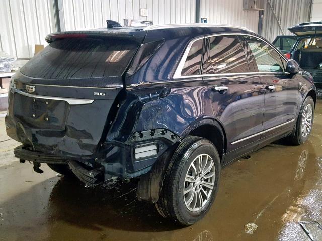 1GYKNDRS0HZ285452 - 2017 CADILLAC XT5 LUXURY BLUE photo 4