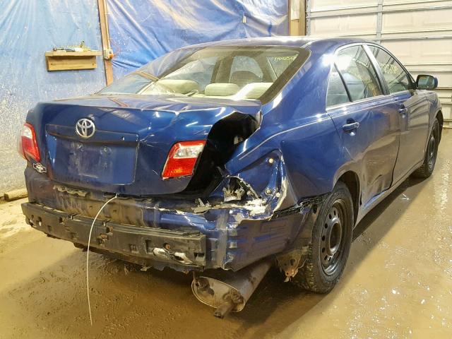 4T1BE46K77U161020 - 2007 TOYOTA CAMRY NEW BLUE photo 4