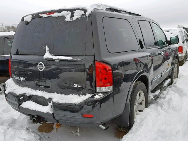 5N1AA0NC2CN614250 - 2012 NISSAN ARMADA SV BLACK photo 4