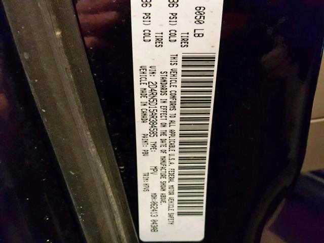 2D4RN5D15AR384585 - 2010 DODGE GRAND CARA ლურჯი ფოტო 10