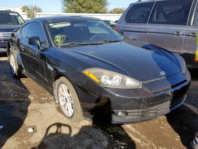 KMHHM66D38U291534 - 2008 HYUNDAI TIBURON GS BLACK photo 1