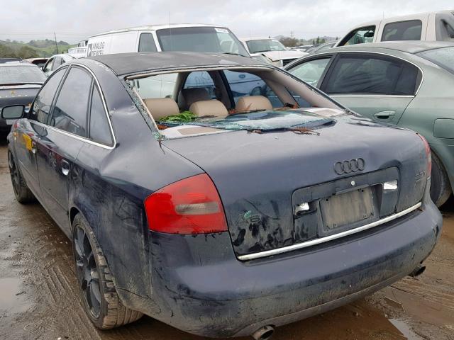 WAUED54B11N140000 - 2001 AUDI A6 2.7T QU BLUE photo 3