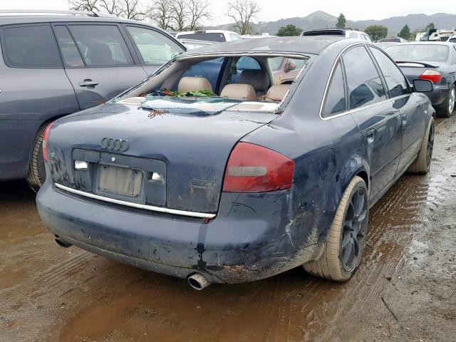 WAUED54B11N140000 - 2001 AUDI A6 2.7T QU BLUE photo 4