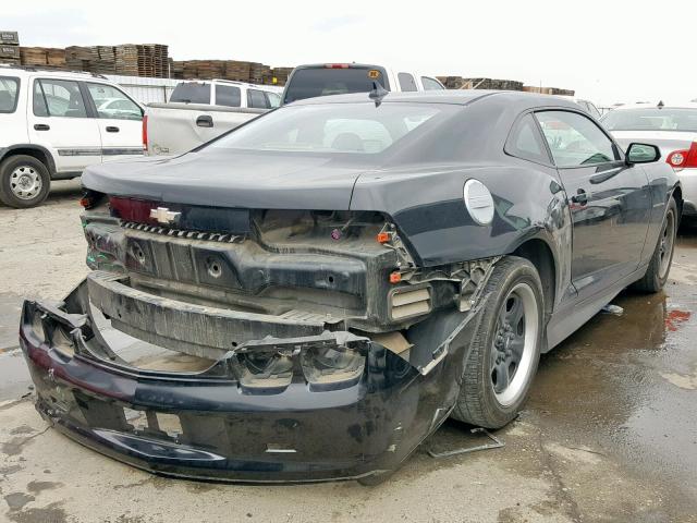 2G1FA1EV2A9179336 - 2010 CHEVROLET CAMARO LS BLACK photo 4