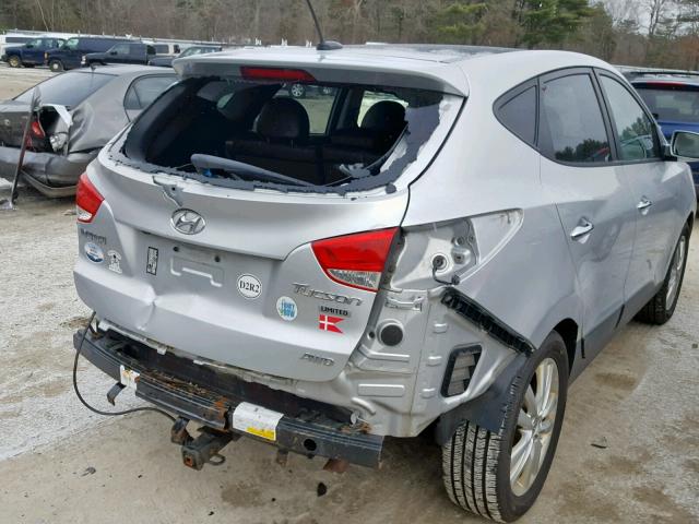 KM8JUCAC3AU047113 - 2010 HYUNDAI TUCSON GLS SILVER photo 9