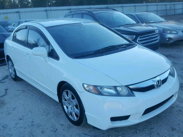 2HGFA1F51AH575142 - 2010 HONDA CIVIC LX WHITE photo 1