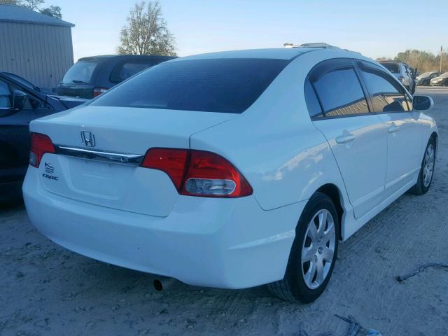 2HGFA1F51AH575142 - 2010 HONDA CIVIC LX WHITE photo 4