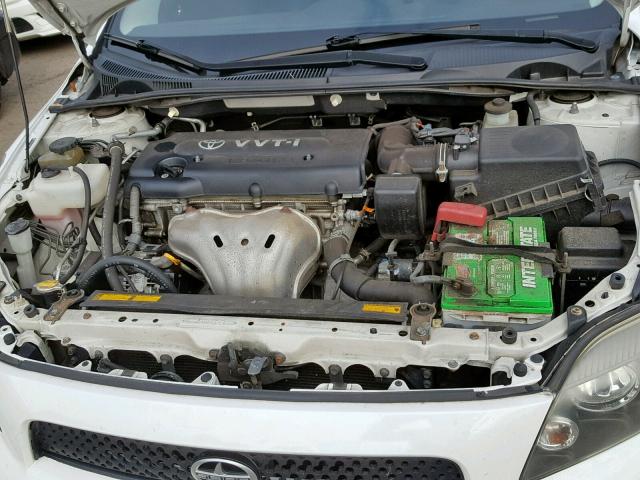 JTKDE167580237701 - 2008 TOYOTA SCION TC თეთრი ფოტო 7
