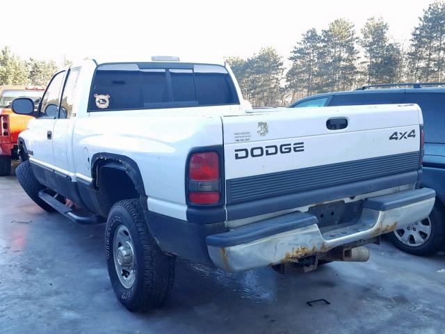 3B7KF2367XG147537 - 1999 DODGE RAM 2500 WHITE photo 3