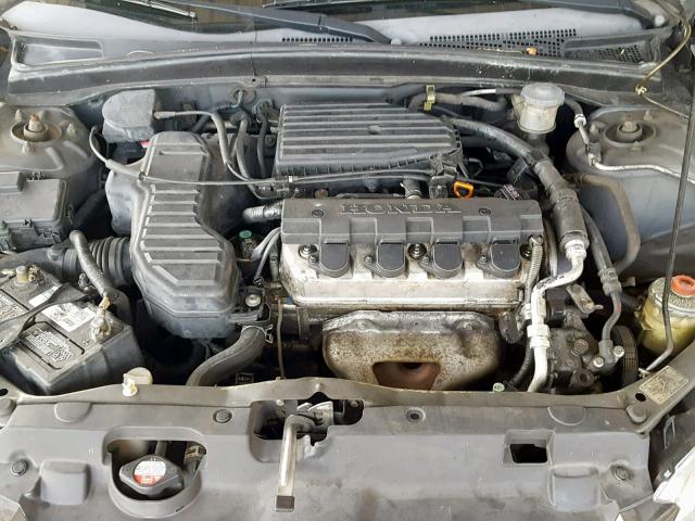 2HGES16595H548933 - 2005 HONDA CIVIC LX GRAY photo 7
