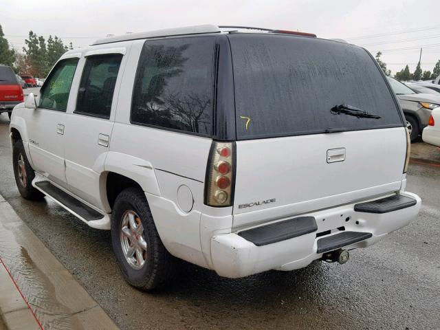 1GYEK13RXXR417643 - 1999 CADILLAC ESCALADE WHITE photo 3