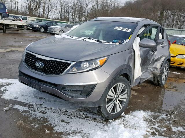 KNDPCCAC6G7826904 - 2016 KIA SPORTAGE E GRAY photo 2