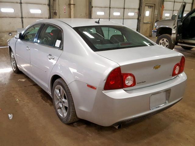1G1ZH57B594184144 - 2009 CHEVROLET MALIBU 1LT SILVER photo 3