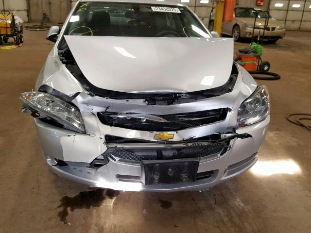 1G1ZH57B594184144 - 2009 CHEVROLET MALIBU 1LT SILVER photo 9