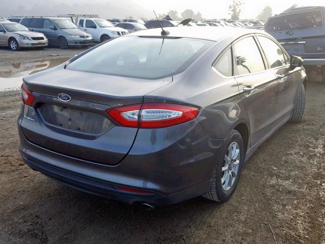 3FA6P0G72FR137383 - 2015 FORD FUSION S CHARCOAL photo 4