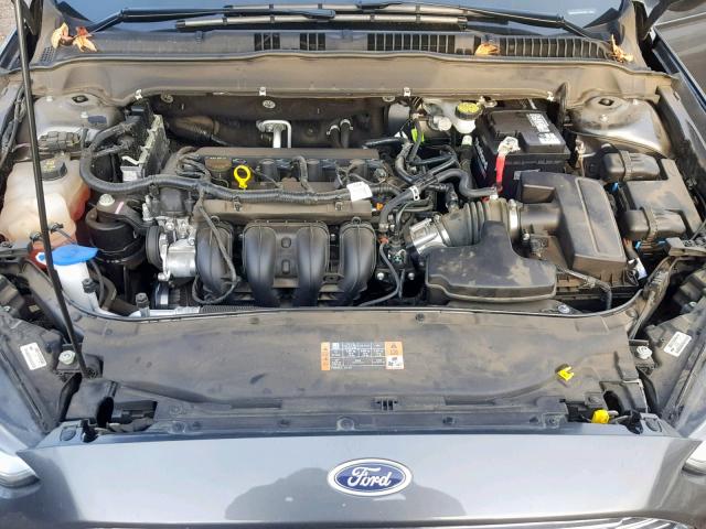 3FA6P0G72FR137383 - 2015 FORD FUSION S CHARCOAL photo 7