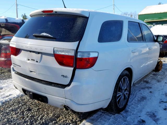 1C4SDJCT5DC695346 - 2013 DODGE DURANGO R/ WHITE photo 4