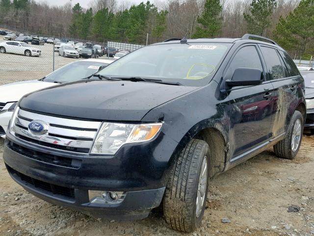 2FMDK38C27BA48387 - 2007 FORD EDGE SEL BLACK photo 2