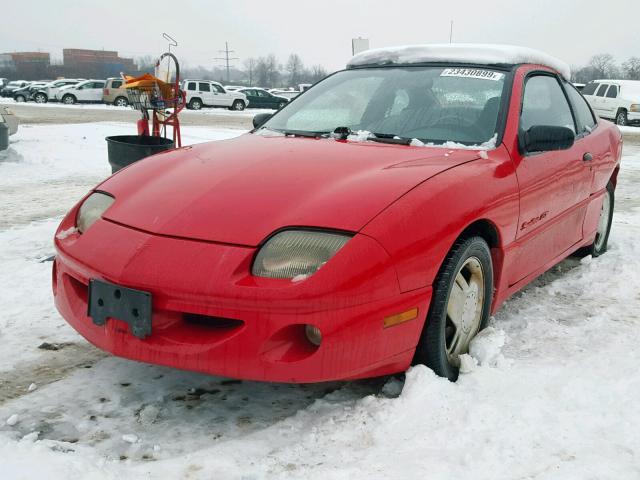 1G2JD12T4T7548511 - 1996 PONTIAC SUNFIRE GT RED photo 2