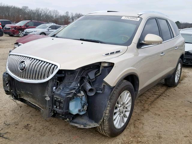 5GALRAED3AJ149522 - 2010 BUICK ENCLAVE CX TAN photo 2