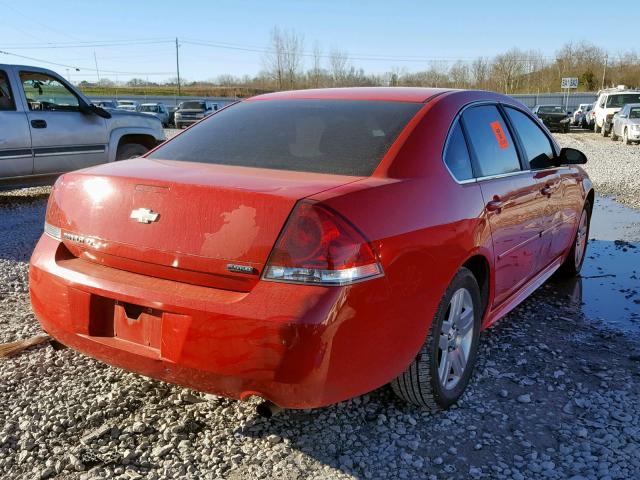 2G1WG5E36C1273838 - 2012 CHEVROLET IMPALA LT RED photo 4