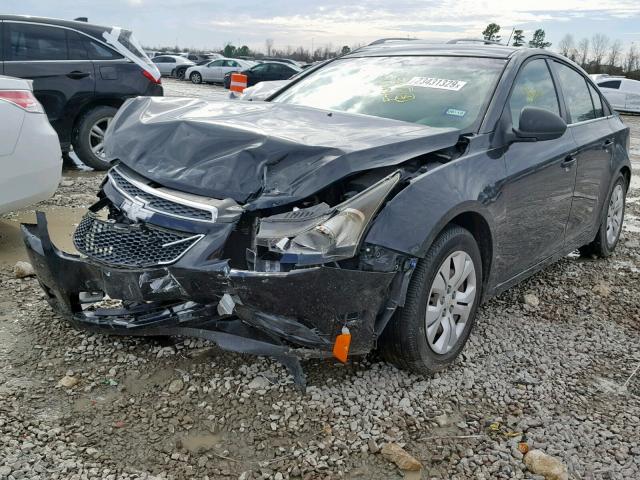 1G1PC5SH4C7322697 - 2012 CHEVROLET CRUZE LS GRAY photo 2