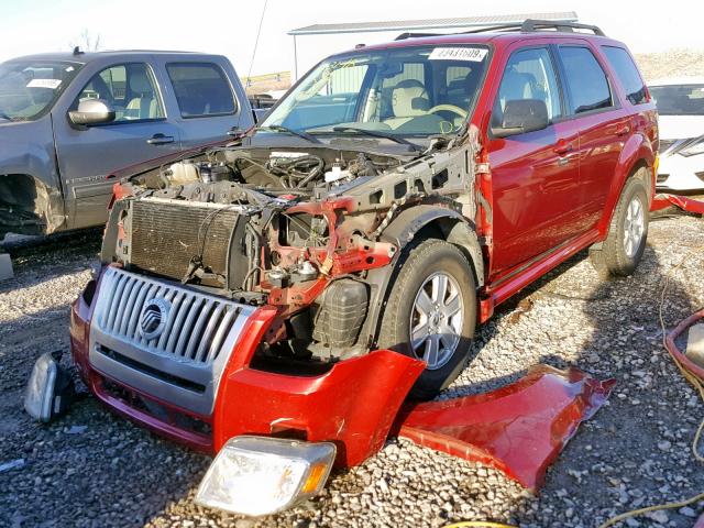 4M2CN8B74AKJ23677 - 2010 MERCURY MARINER RED photo 2