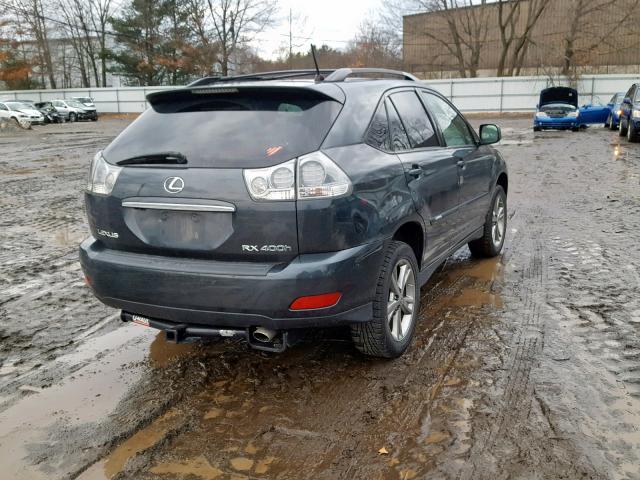 JTJHW31UX72009143 - 2007 LEXUS RX 400H GRAY photo 4