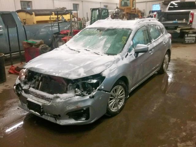 4S3GTAD66H3734761 - 2017 SUBARU IMPREZA PR SILVER photo 2