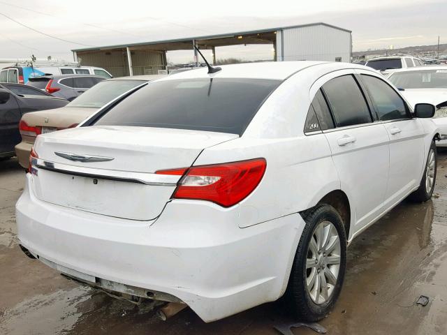 1C3CCBBB6CN123988 - 2012 CHRYSLER 200 TOURIN WHITE photo 4