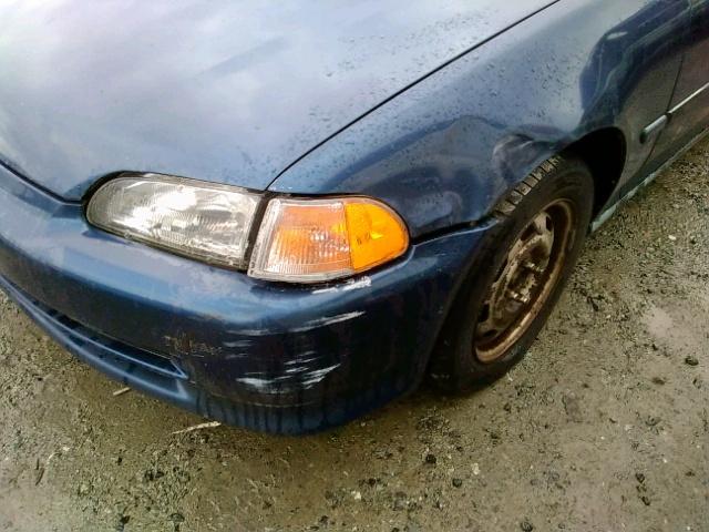 JHMEG8543SS012645 - 1995 HONDA CIVIC DX BLUE photo 9