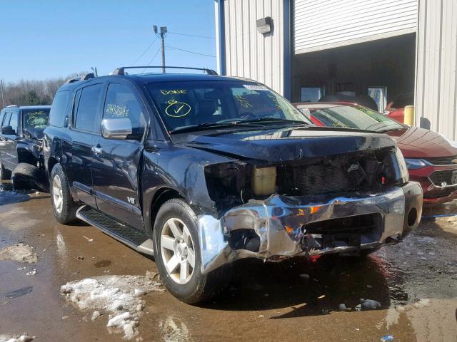 5N1AA08B45N703310 - 2005 NISSAN ARMADA SE BLACK photo 1