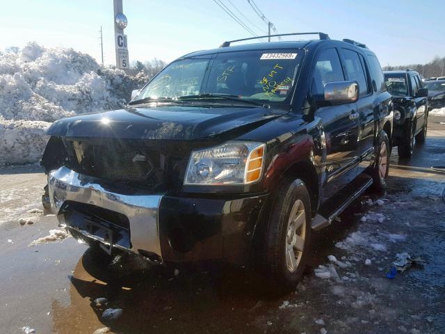 5N1AA08B45N703310 - 2005 NISSAN ARMADA SE BLACK photo 2