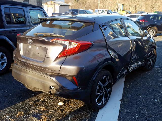 JTNKHMBX9J1010066 - 2018 TOYOTA C-HR XLE GRAY photo 4