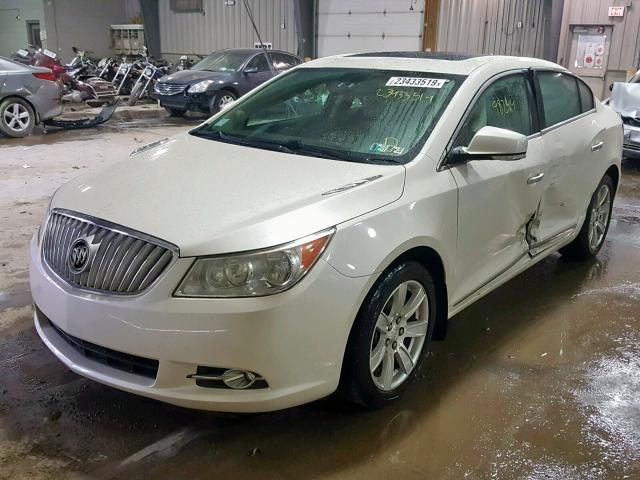 1G4GC5EG9AF217694 - 2010 BUICK LACROSSE C WHITE photo 2