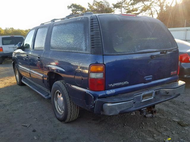 1GKFK16Z73J139772 - 2003 GMC YUKON XL K BLUE photo 3