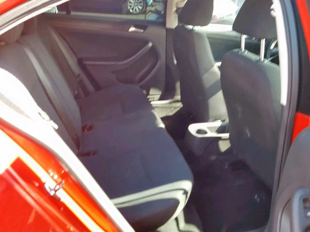 3VW2K7AJ6DM378861 - 2013 VOLKSWAGEN JETTA BASE RED photo 6