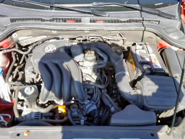 3VW2K7AJ6DM378861 - 2013 VOLKSWAGEN JETTA BASE RED photo 7